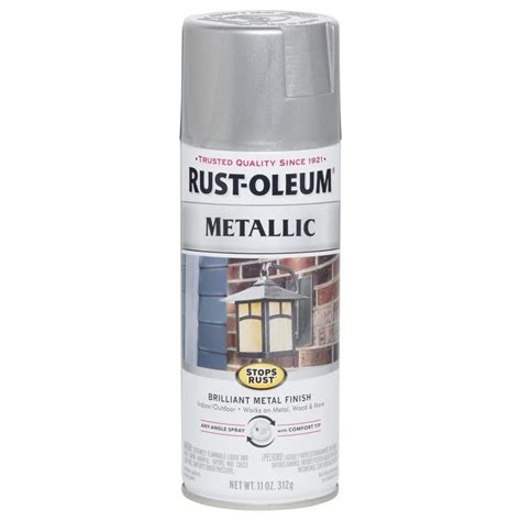 rustoleum fabric metallic silver|rust oleum stops metallic.